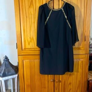 BCBG Black and gold dress